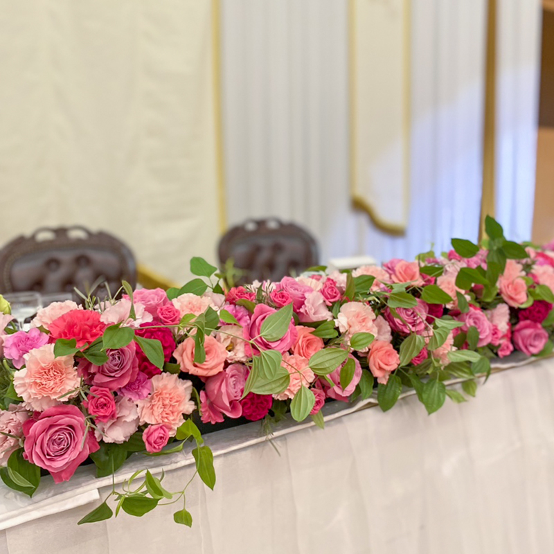 ウェディング会場装花07